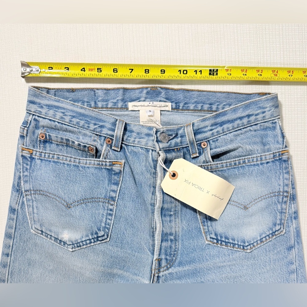 Free People x Trina Fix Collab Reworked Sailor Jeans - Picture 9 of 10